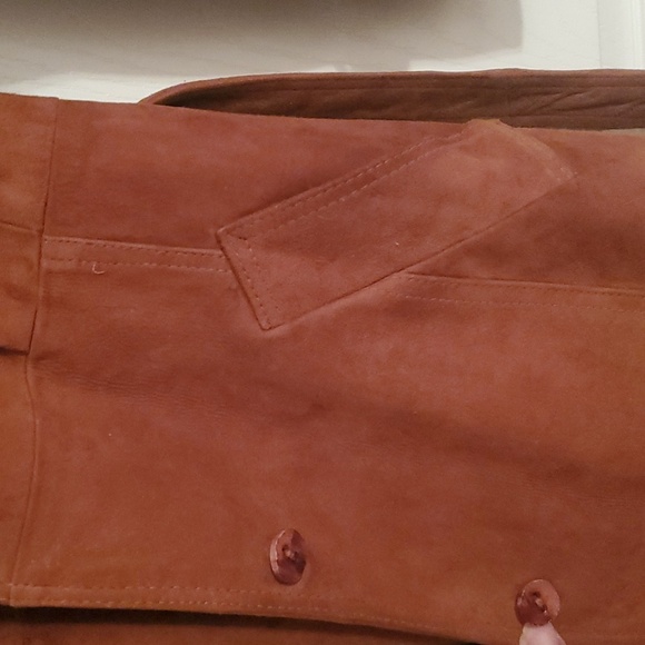 TFC Women's Belted Suede Trench Coat - Picture 5 of 16